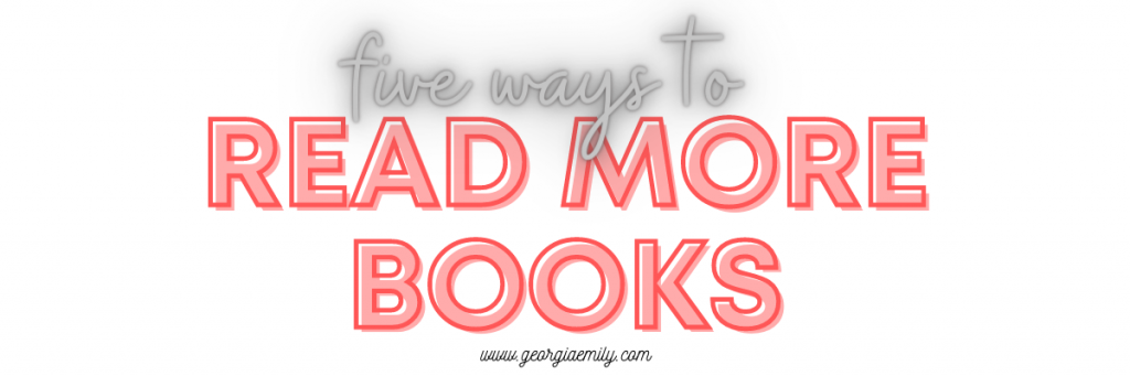 Five ways to read more books