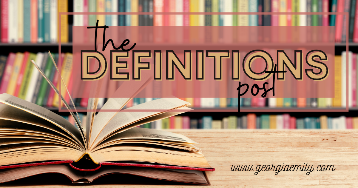The Definitions Post